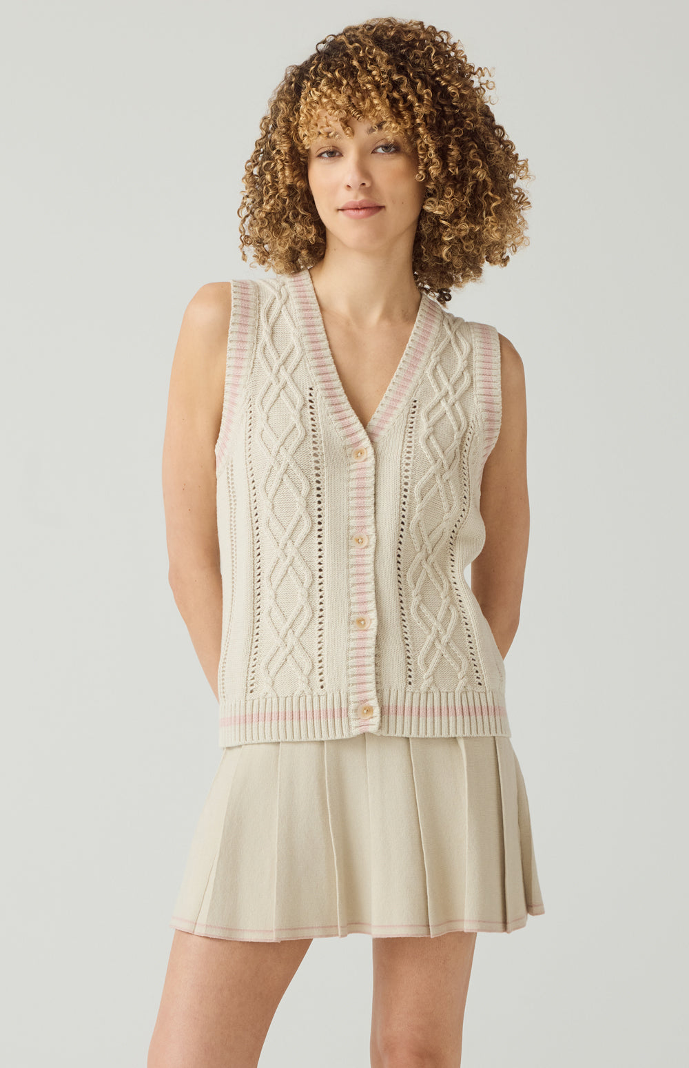 Jade Sweater Vest, Pumice | Alp N Rock Alp N Rock Womens Sweater Jade Sweater Vest | Pumice