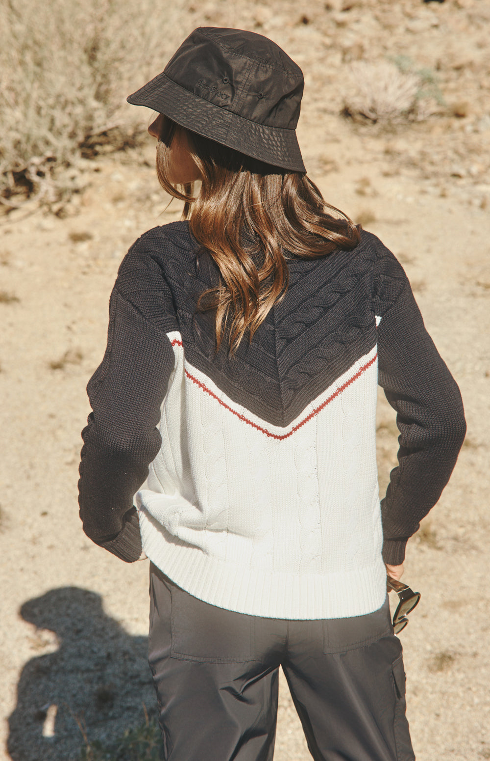 Jordan 1/2 Zip Cable Knit Sweater, Black | Alp N Rock Alp N Rock Womens Sweater Jordan 1/2 Zip Cable Knit Sweater | Black