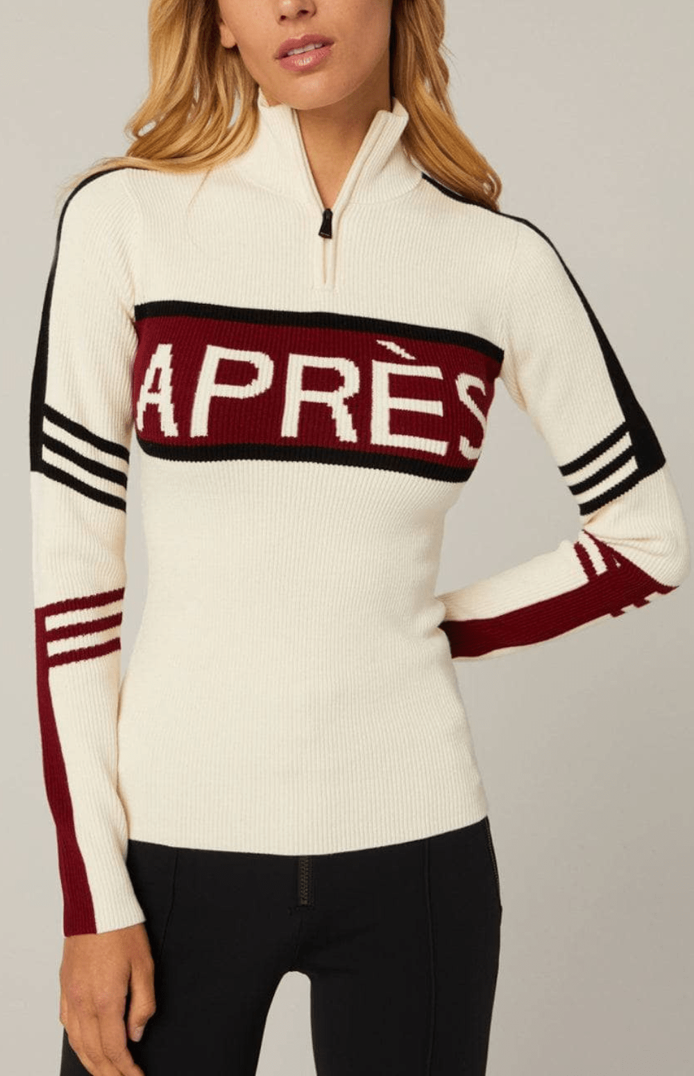 Kate 1/2 Zip Sweater, Ivory | Alp N Rock | Women's Sweater Alp N Rock Womens Sweater Kate 1/2 Zip Sweater | Ivory - Preloved