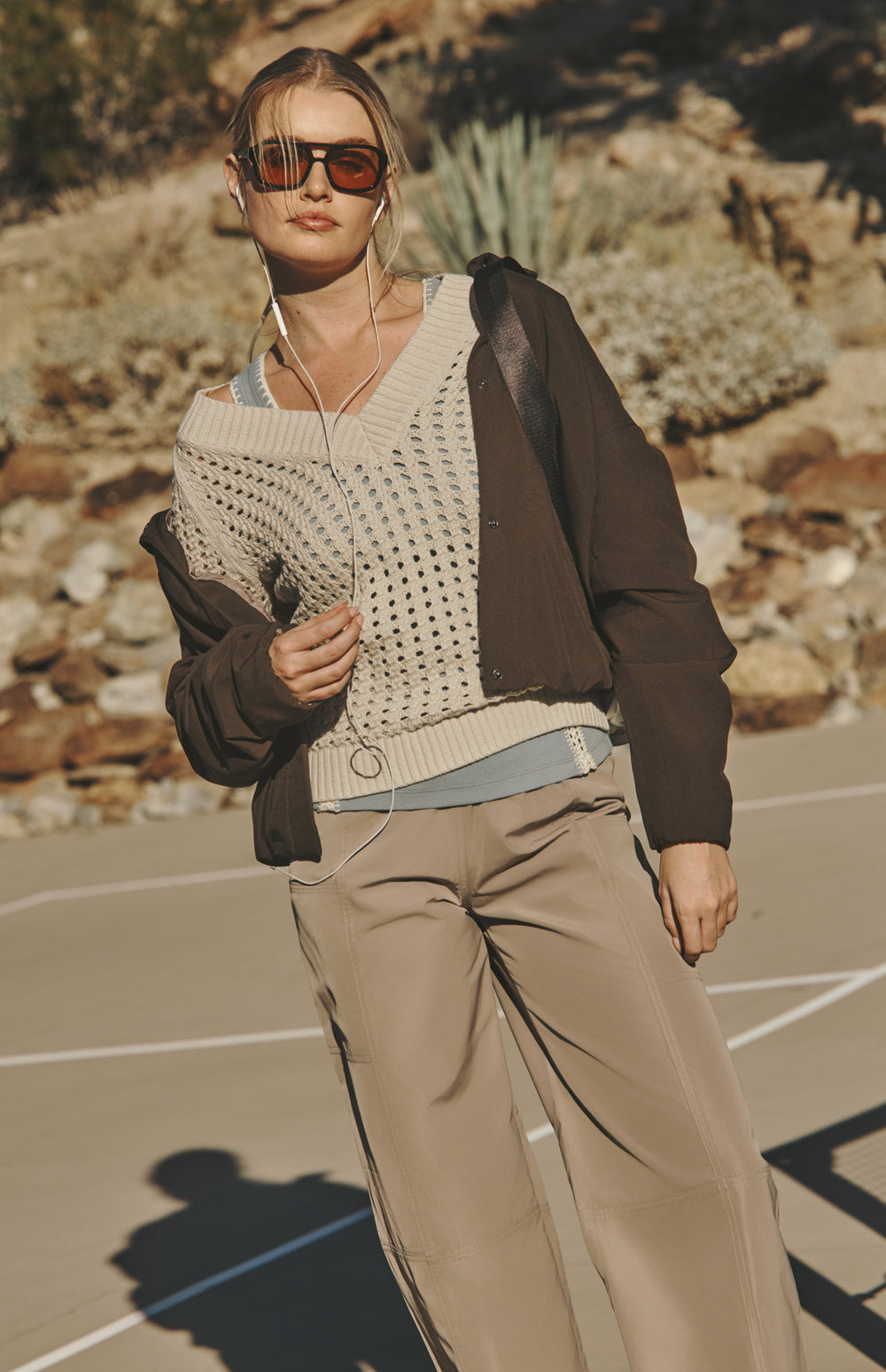 Kinna Cable Knit Sweater, Pumice | Alp N Rock Alp N Rock Womens Sweater Kinna Cable Knit Sweater | Pumice