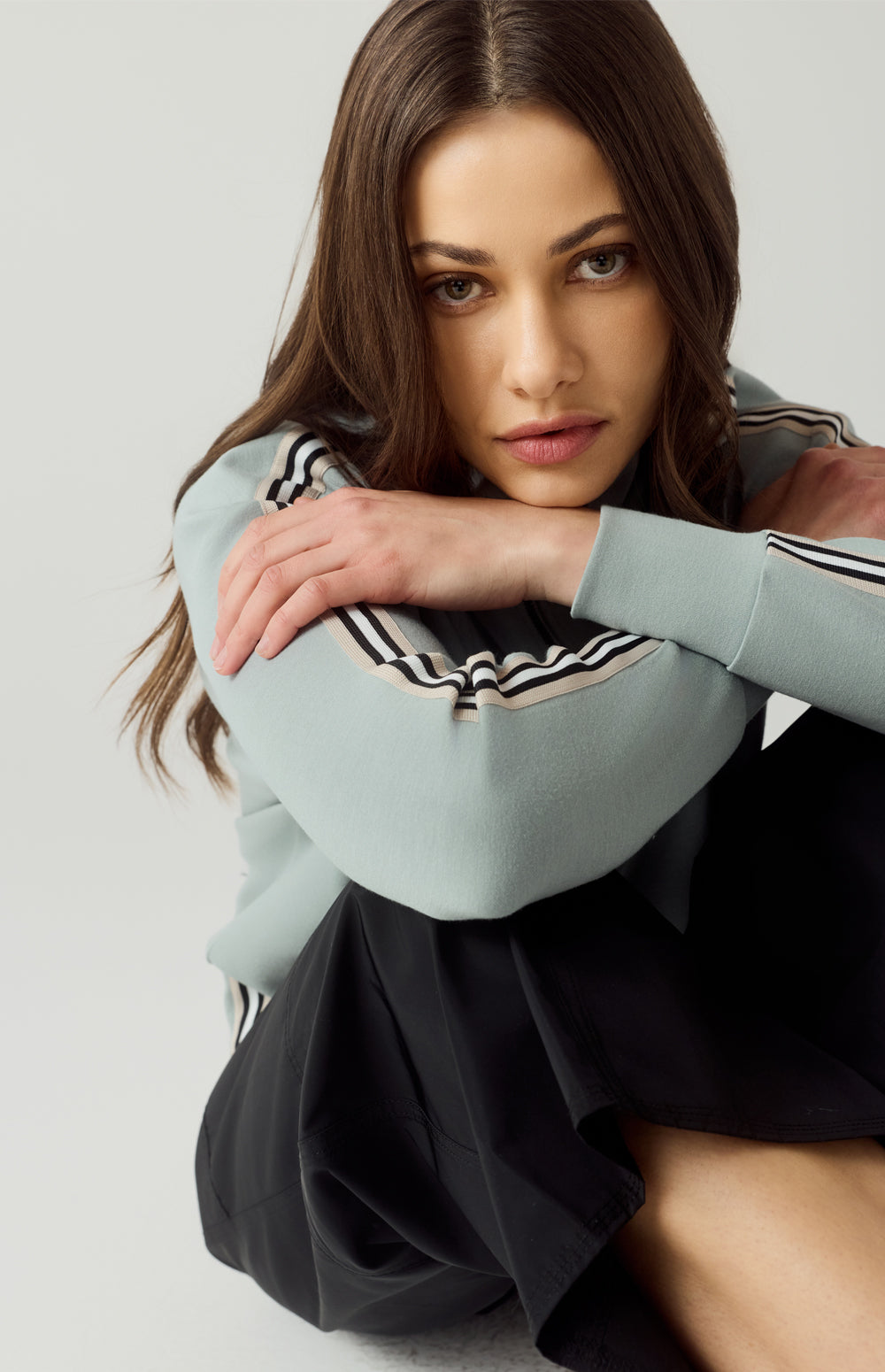 Alp N Rock Kinsley Pullover, silver blue half zip pullover sweatshirt for women