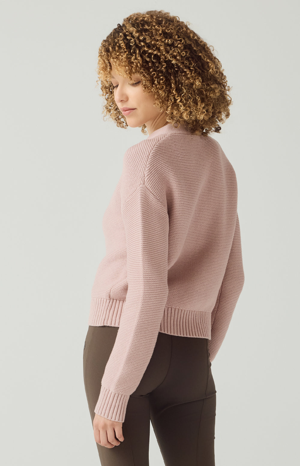 Alp N Rock Lexi Cardigan, pink button front cotton cardigan for women