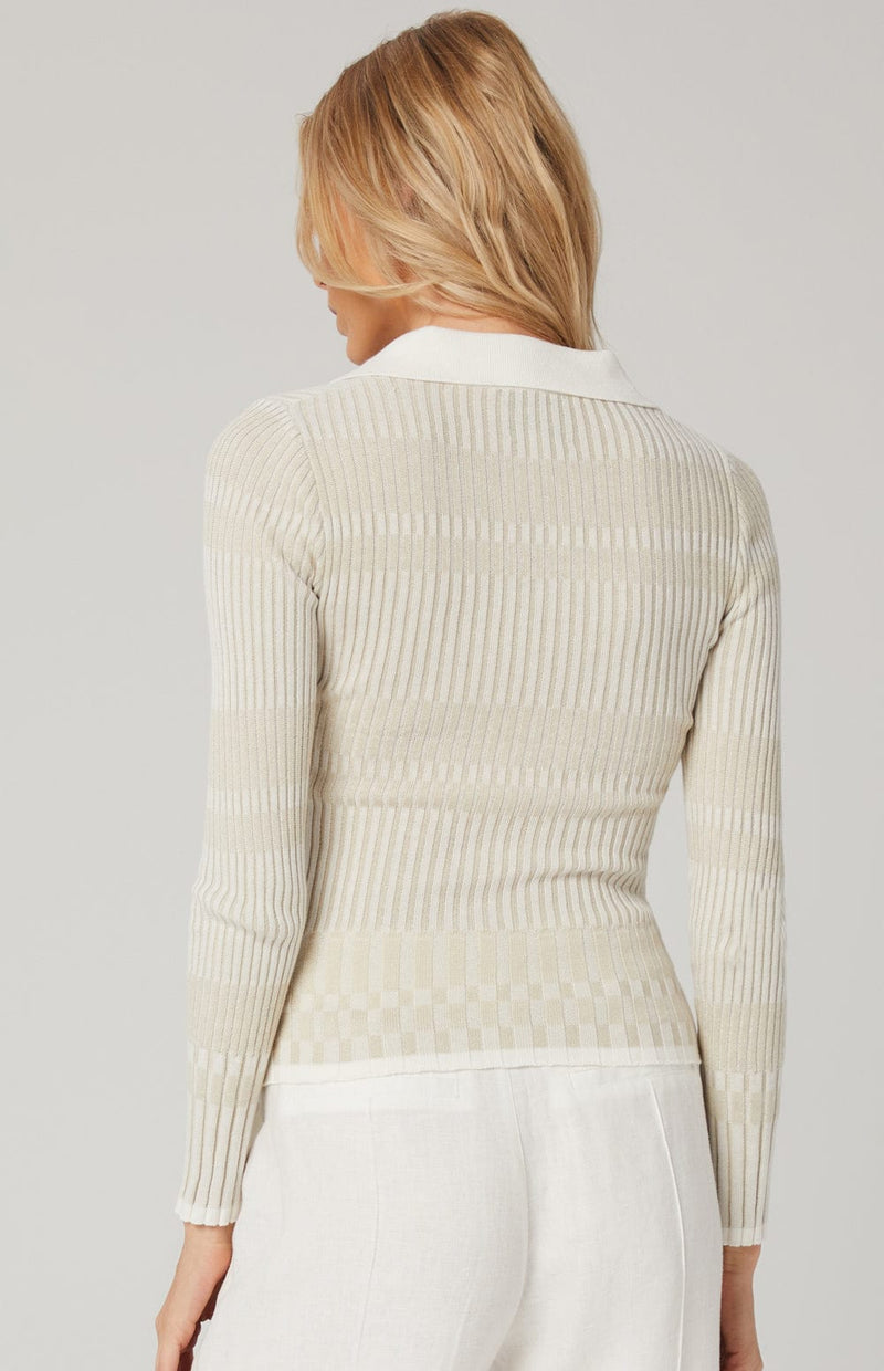 Alp N Rock Womens Sweater Luisa L/S Polo Sweater | Off White