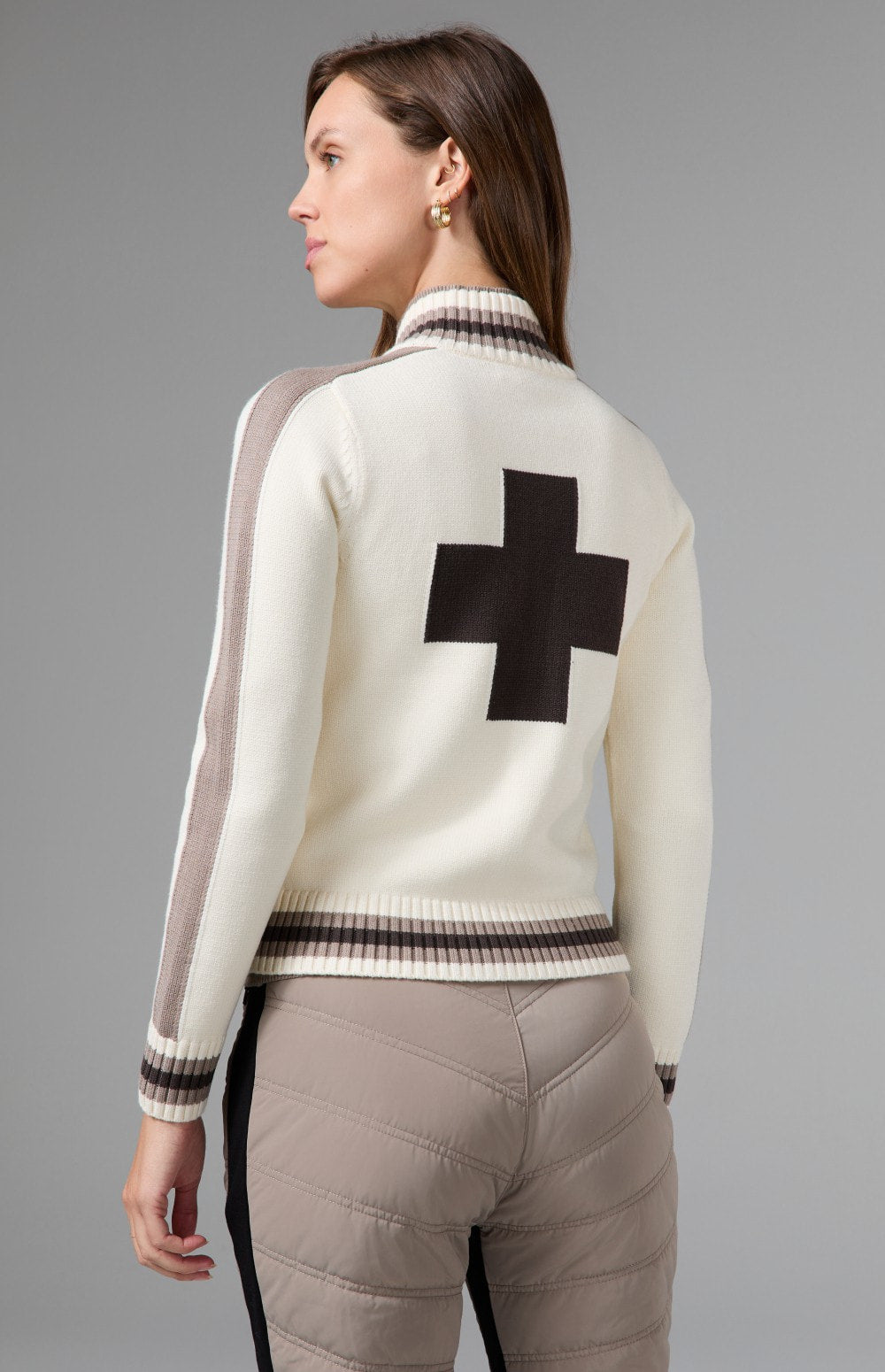 Lynne Zip Sweater Jacket, Ivory | Alp N Rock Alp N Rock Womens Sweater Lynne Zip Sweater Jacket | Ivory