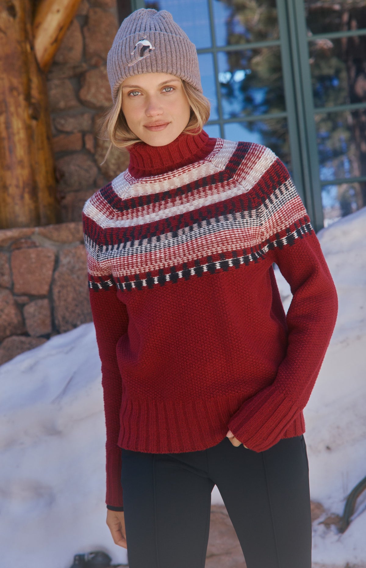 Marla Turtleneck Sweater, Deep Red | Alp N Rock Alp N Rock Womens Sweater Marla Turtleneck Sweater | Deep Red