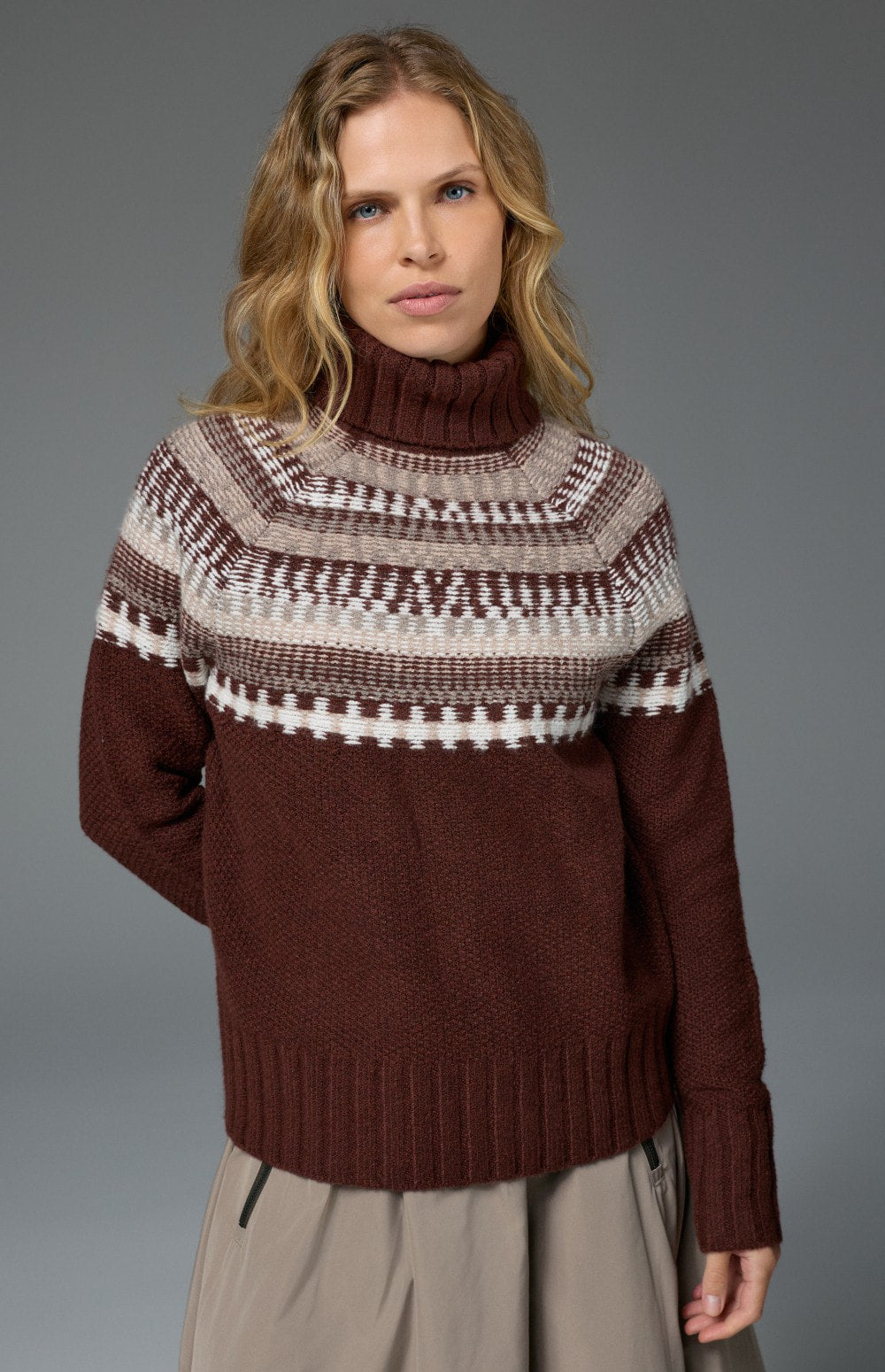 Marla Turtleneck Sweater, Russet | Alp N Rock Alp N Rock Womens Sweater Marla Turtleneck Sweater | Russet