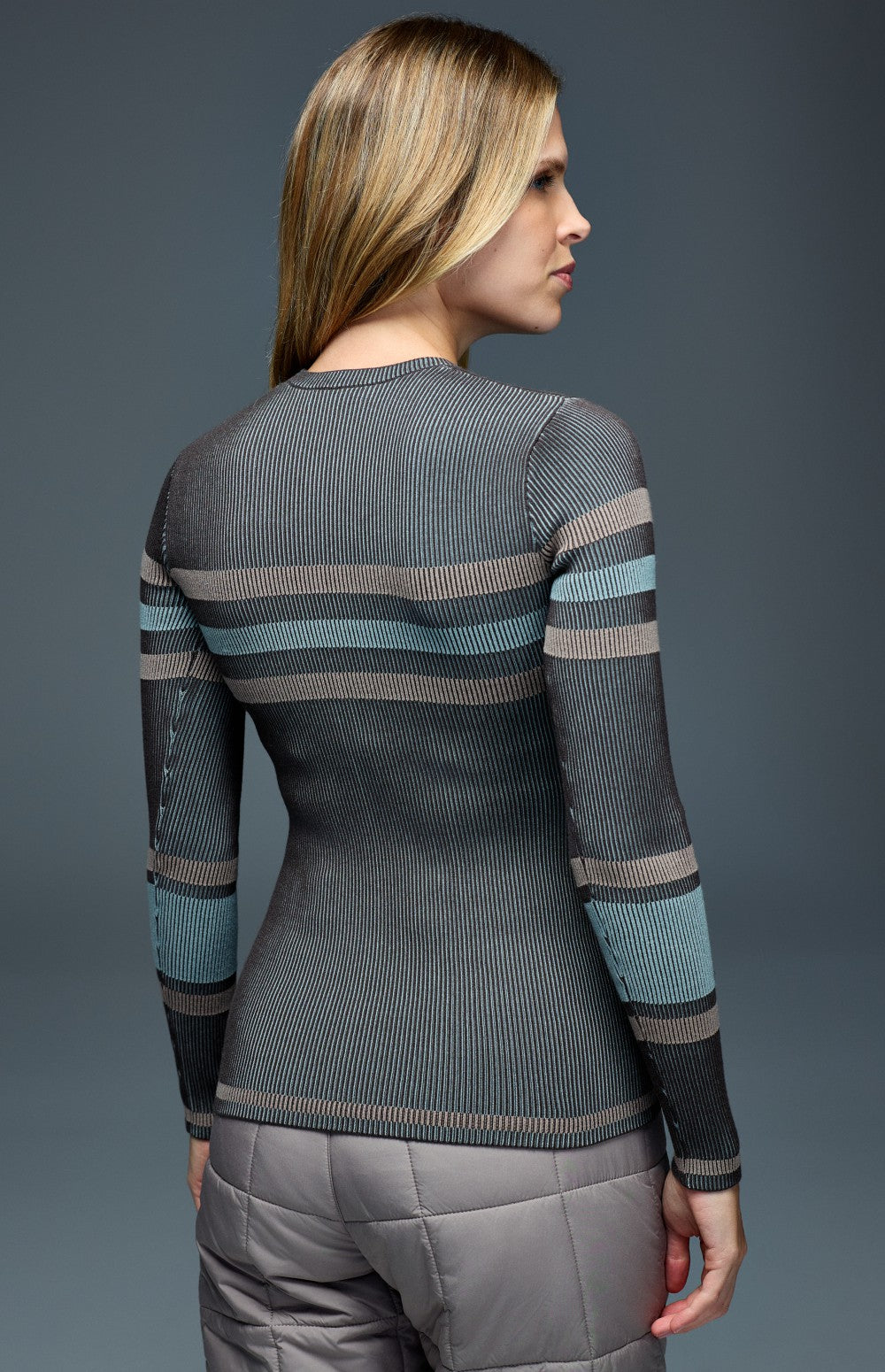 Nova Ski Sweater, Coffee/Silver Blue | Alp N Rock Alp N Rock Womens Sweater Nova Ski Sweater | Coffee/Silver Blue