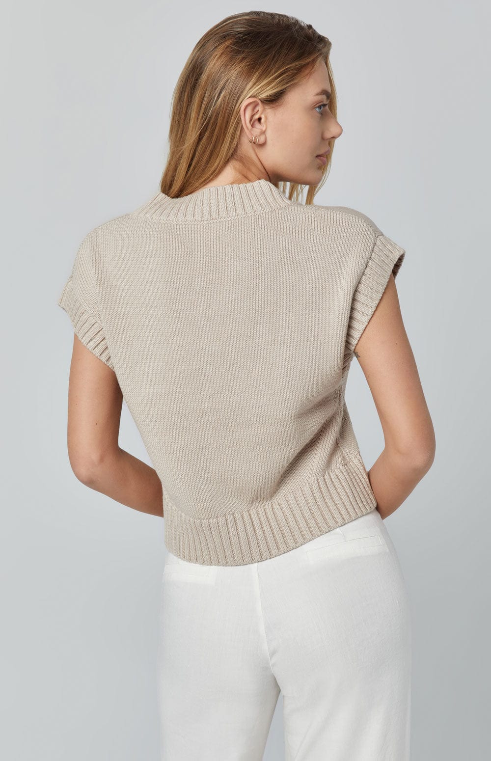 Patrice V-Neck Sweater Vest by Alp N Rock, Women's Grey V Neck Sweater Vest