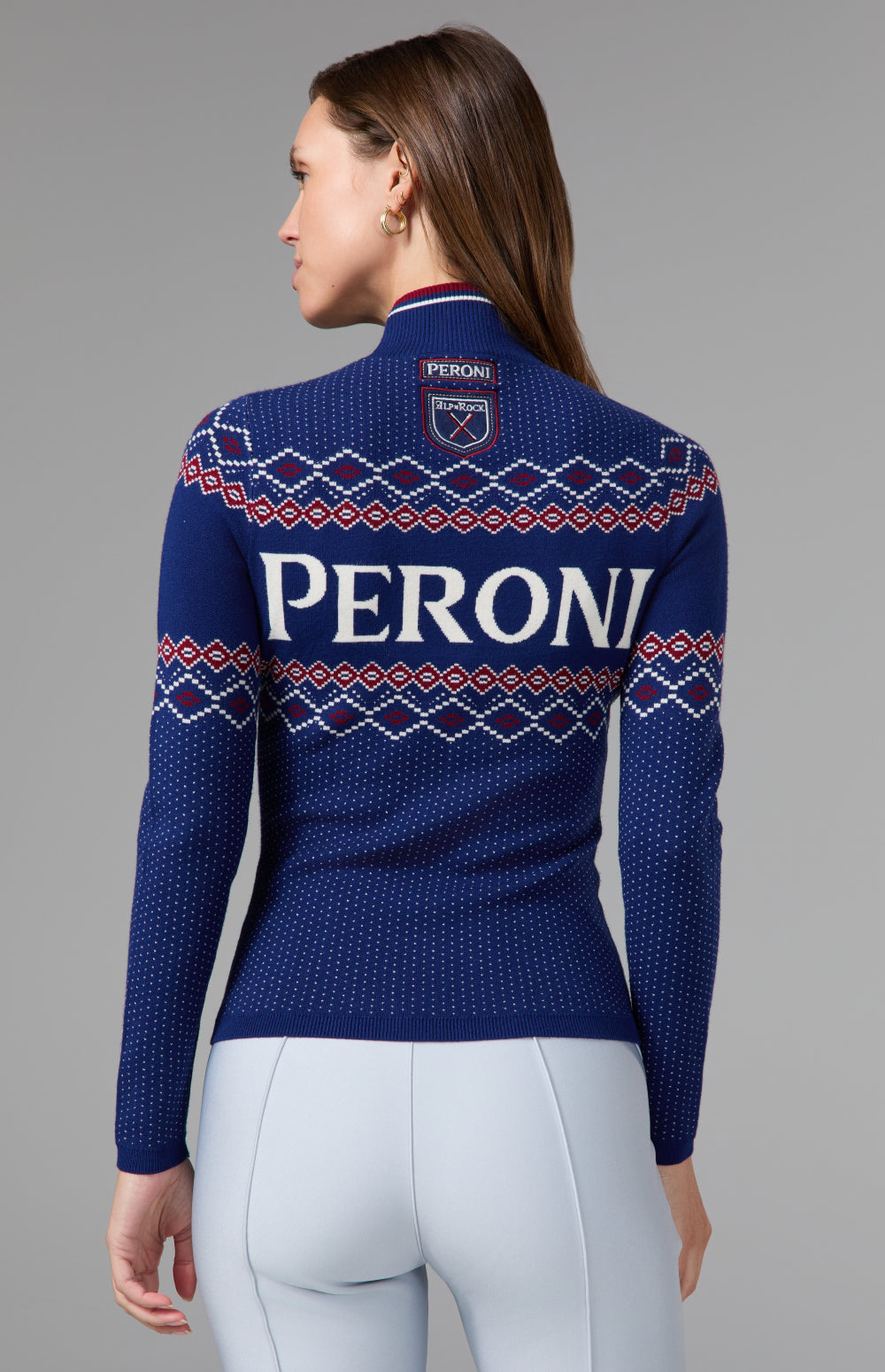 Peroni Ski Sweater, Dark Blue | Alp N Rock Alp N Rock Womens Sweater Peroni X Alp N Rock Sweater I Peroni Dark Blue