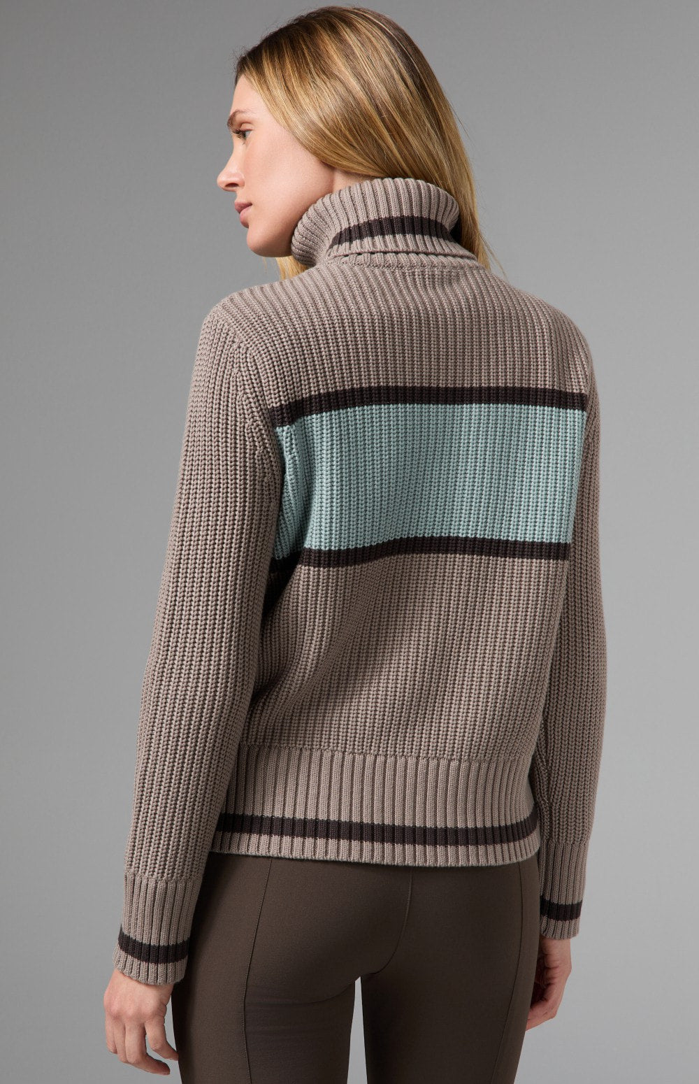 Romi Stripe Sweater, Fossil | Alp N Rock Alp N Rock Womens Sweater Romi Stripe Sweater | Fossil