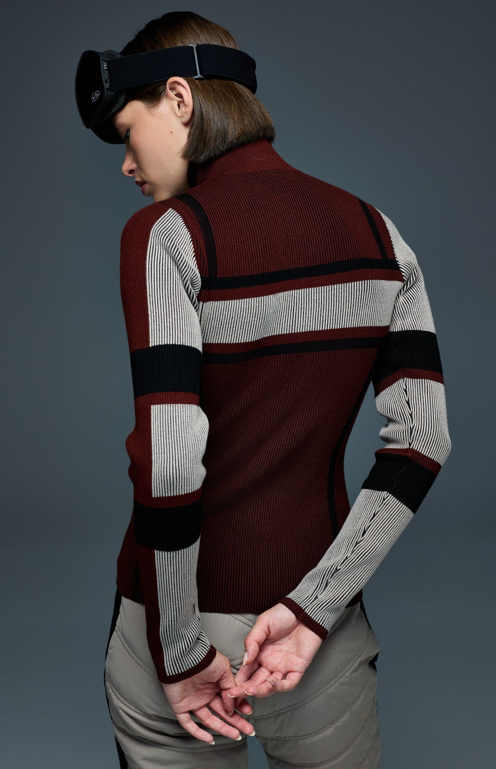 Syliva 1/4 Zip Ski Sweater, Russet | Alp N Rock Alp N Rock Womens Sweater Sylvia 1/4 Zip Ski Sweater | Russet