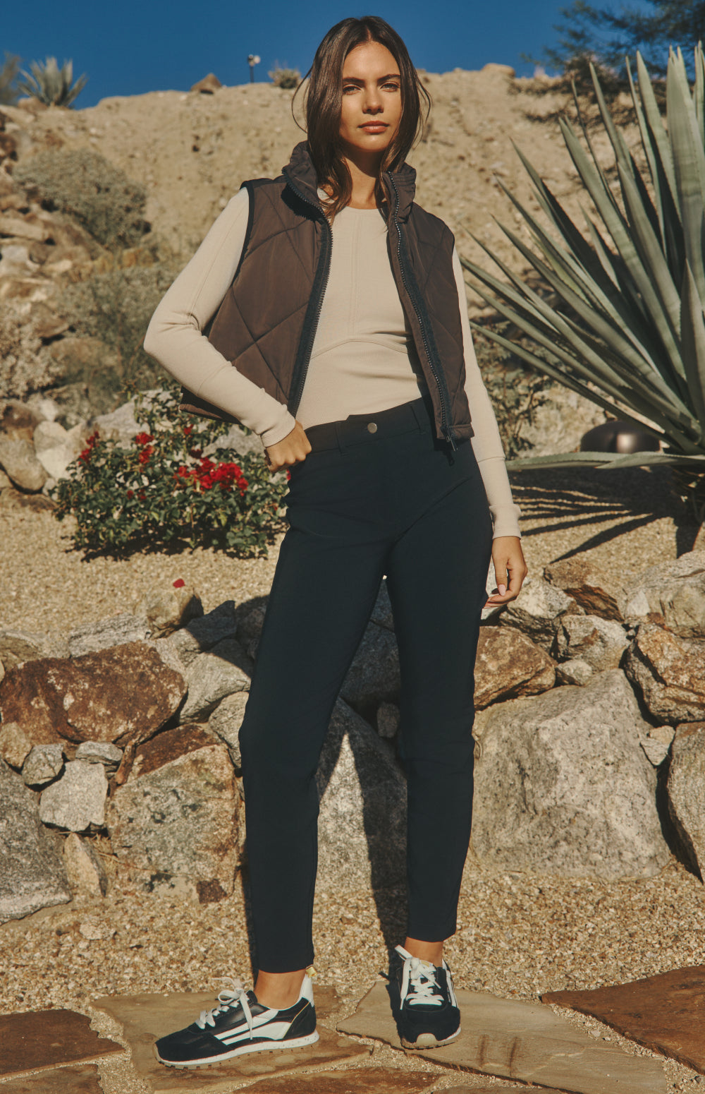 La Vitesse II Cropped Vest, Coffee | Alp N Rock Alp N Rock Womens Vest La Vitesse II Cropped Vest | Coffee