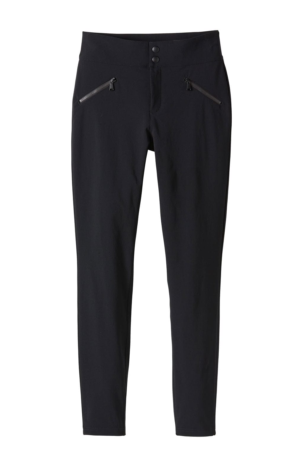 Geneva Pant by Alp N Rock, Women's Fitted Black Pant with Zipper Fly and Zipper Pockets
