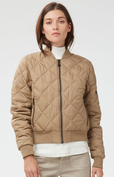 Block Knit Bomber Jacket - Women - Ready-to-Wear