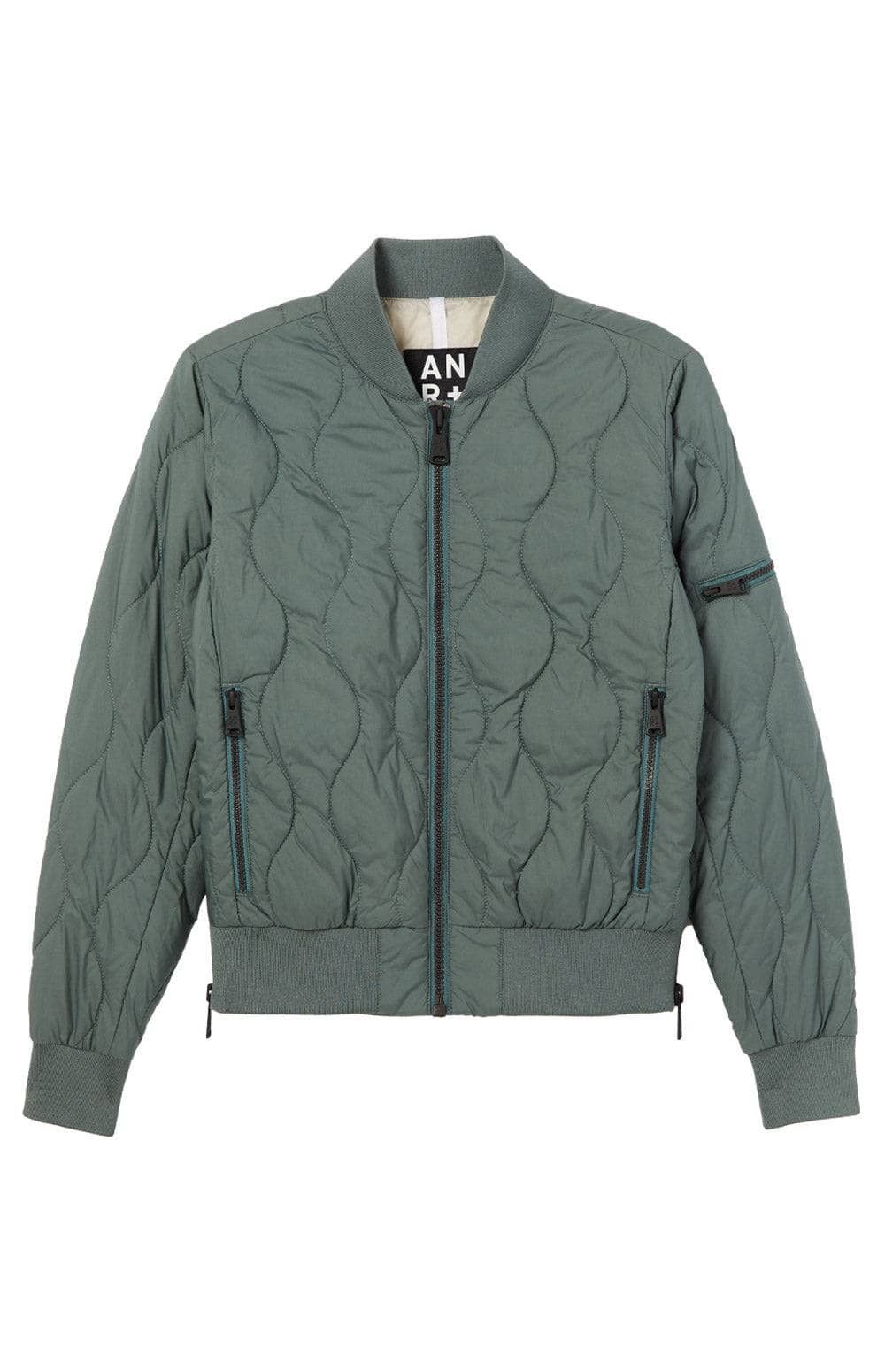 Metro Bomber Jacket by Alp N Rock, Women's Green Quilted Bomber Jacket