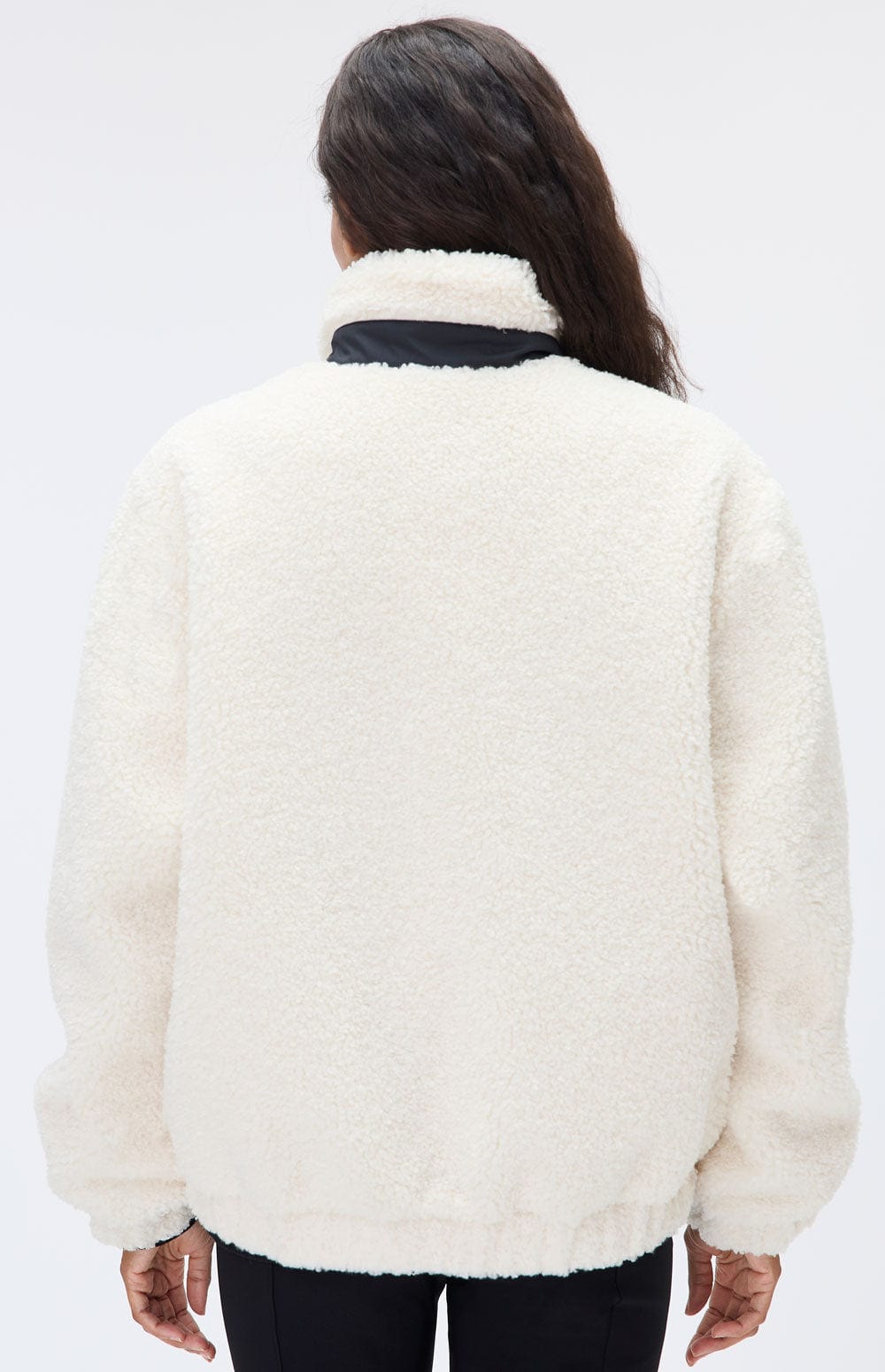 Noelle Shearling Jacket by Alp N Rock, Women's Ivory Shearling Jacket with Zipper and Patch Pockets
