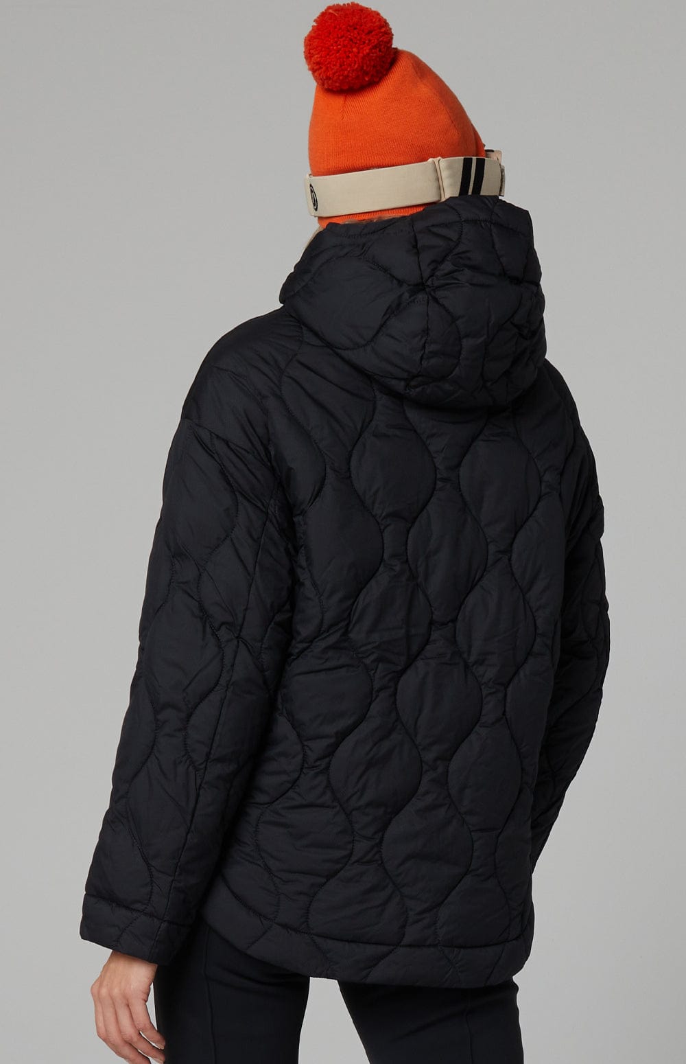 Nori Quilted Jacket by Alp N Rock, Women's Black Quilted Jacket with Zip Front and Hood