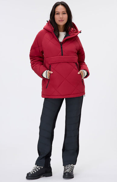 Yuki Anorak Pullover Jacket | Deep Red