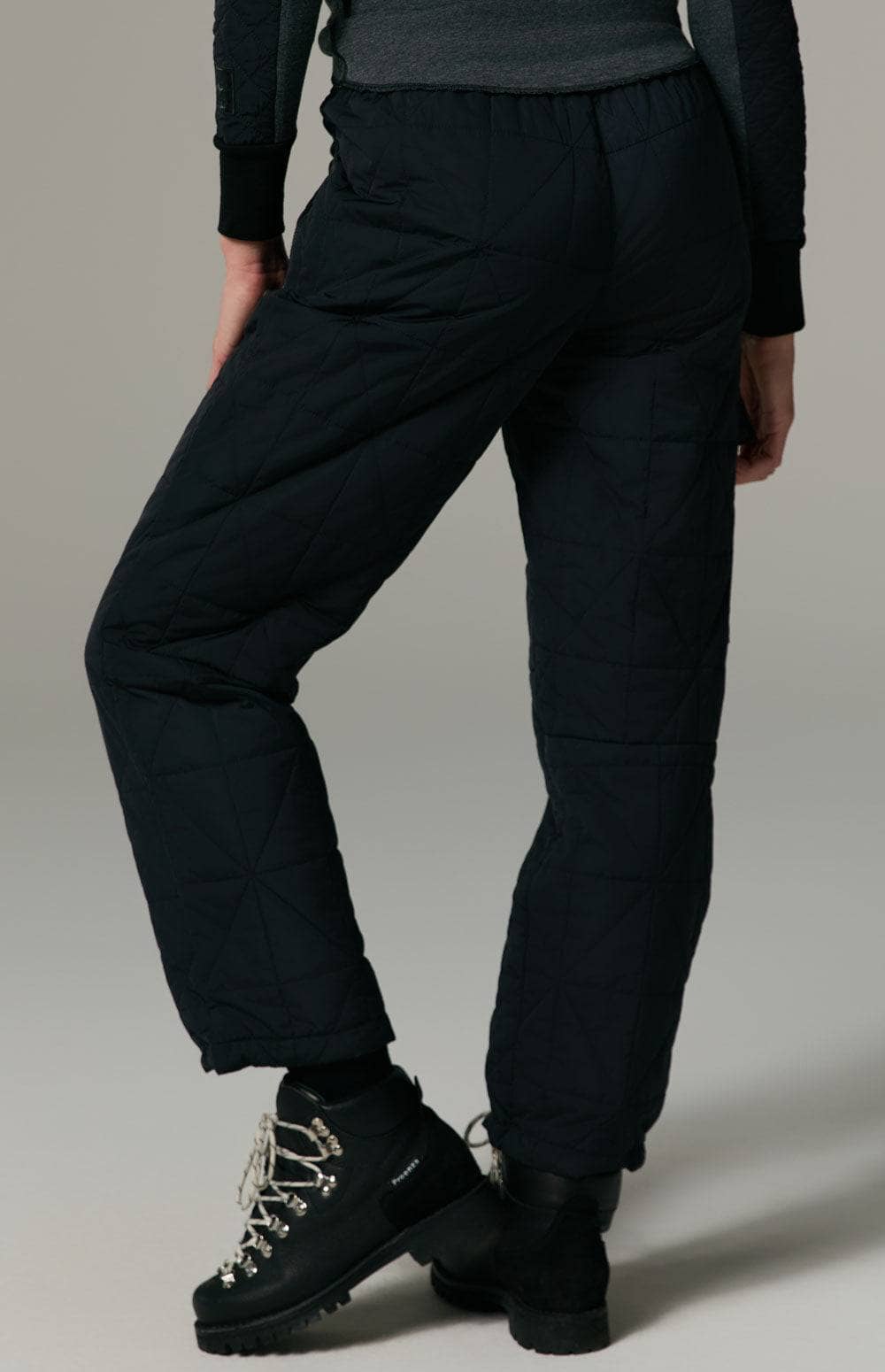 Cora Quilted Pant by Alp N Rock, Women's Black Quilted Pant, Loose Fit and Multiple Pockets