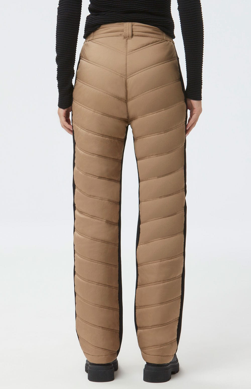 Kaja Quilted Pant by Alp N Rock, Women's Brown Quilted Straight Leg Ski Pant