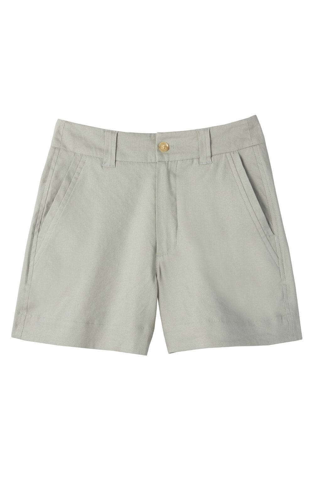 Molly Short by Alp N Rock, Women's Light Green Linen Shorts with Slant Pockets
