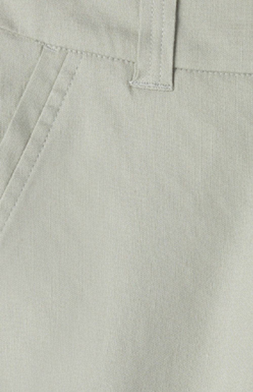 Molly Short by Alp N Rock, Women's Light Green Linen Shorts with Slant Pockets