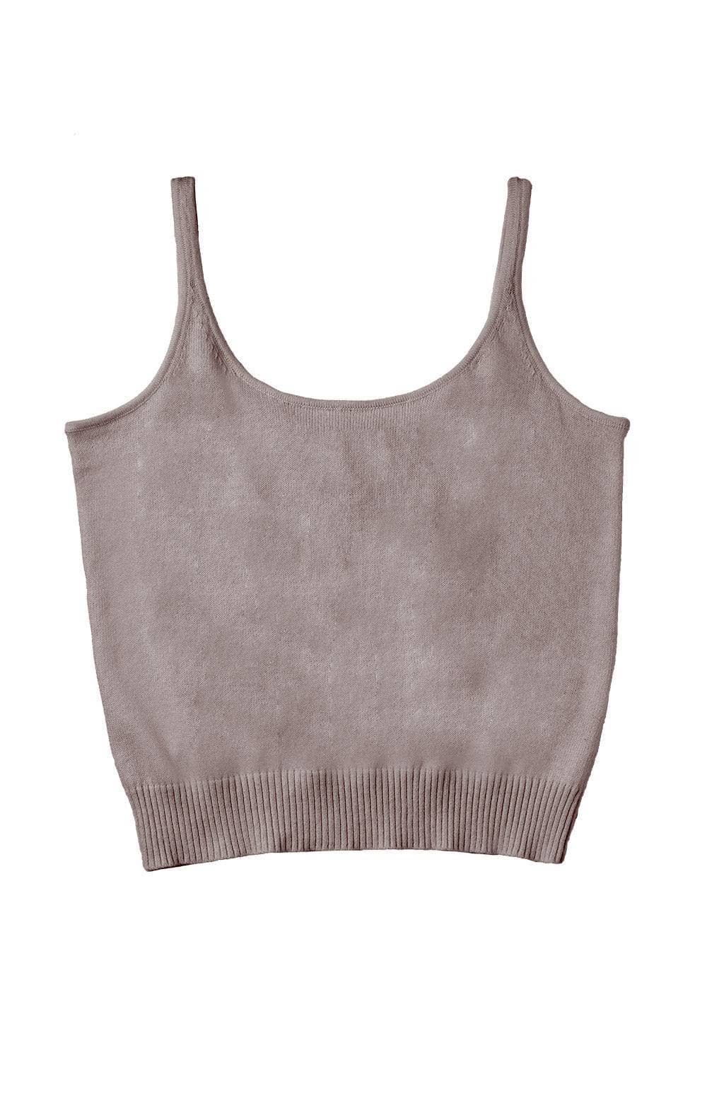 Gia Tank Top Sweater by Alp N Rock, Women's Grey Sleeveless Knit Tank Top