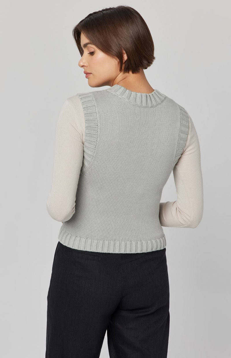ANR Womens Sweater Carsten Knit Vest | Italian Sage
