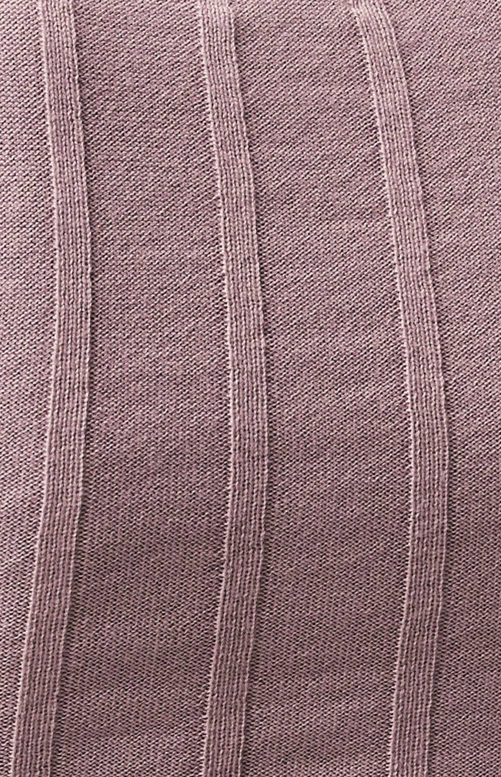 Jenna Squareneck Sweater, Women's Purple Knit Fabric Swatch with Vertical Ribbing