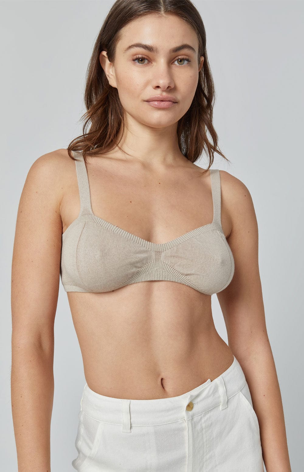 Alp-n-Rock Womens Intimates Mara Bralette | Silver Grey