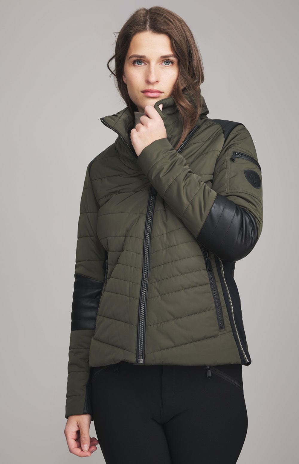 Alp N Rock Womens Jacket Machina Moto Jacket | Olive
