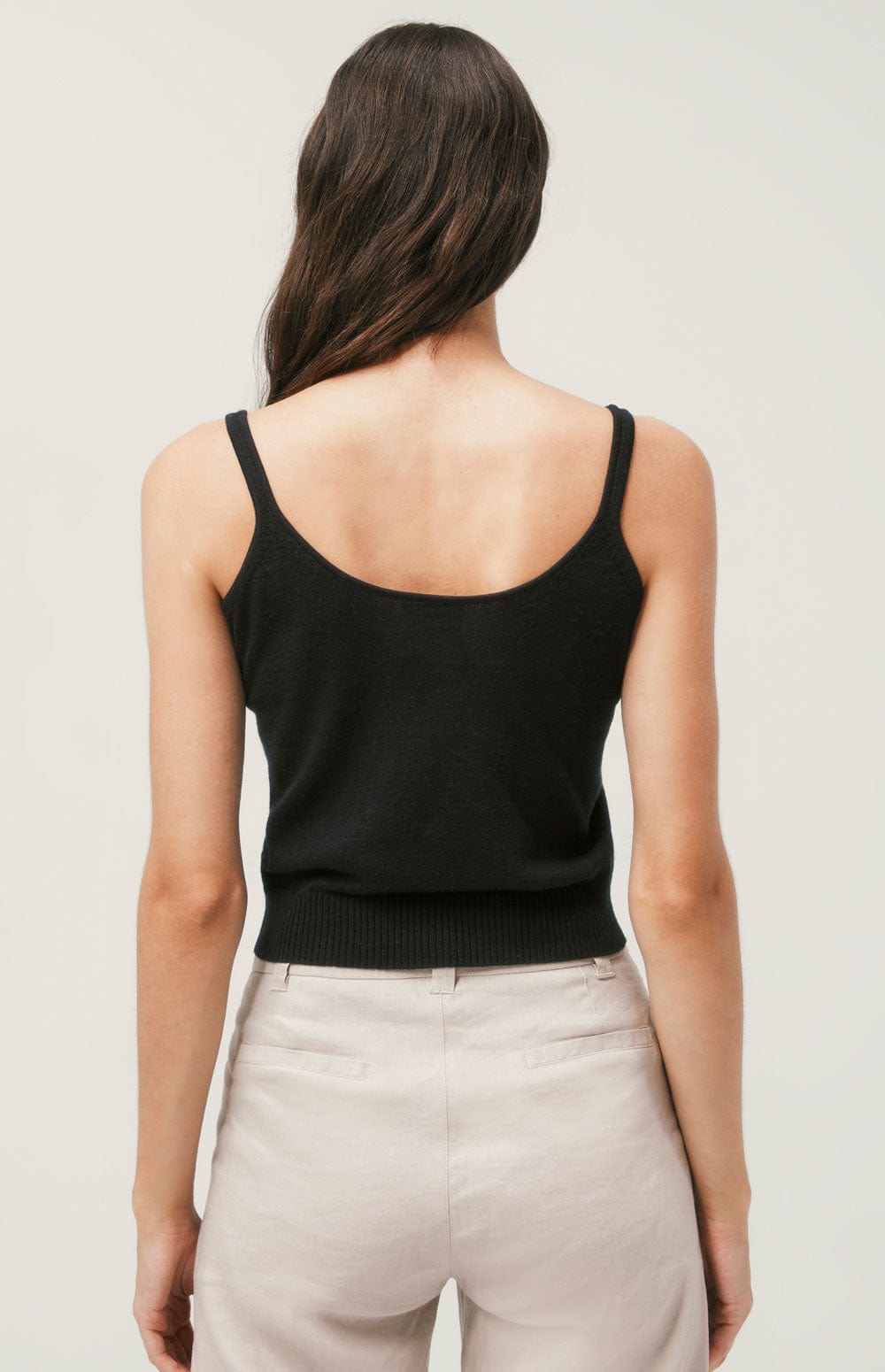 Gia Tank Top by Alp N Rock, Women's Black Sleeveless Knit Tank Top