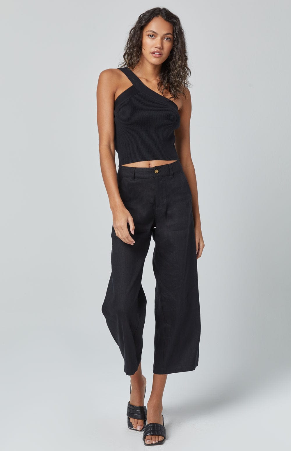 ANR Womens Sleeveless Shirt Kenna Top | Black
