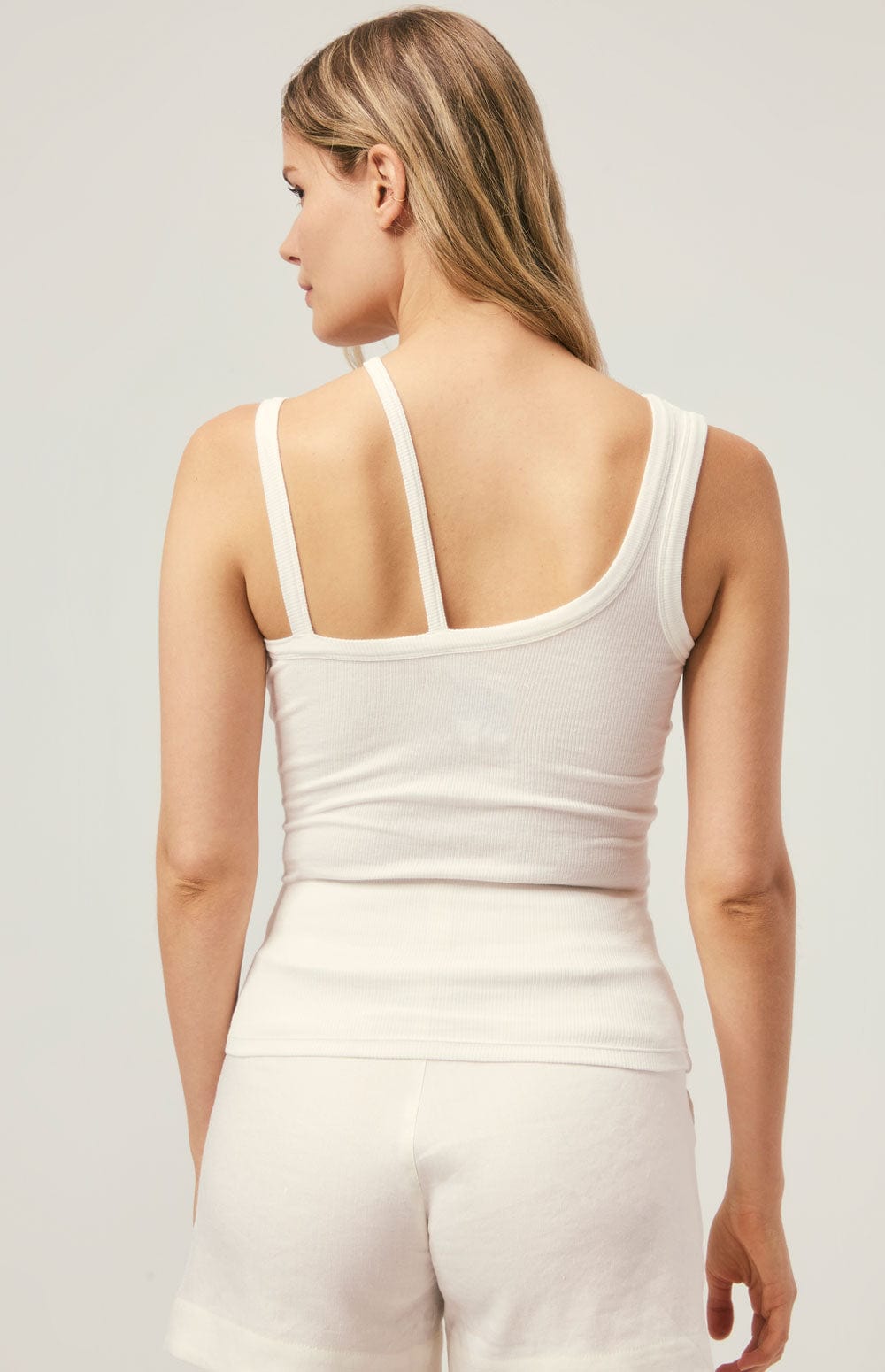 Taavi Top by Alp N Rock, Women's White Asymmetrical Tank Top