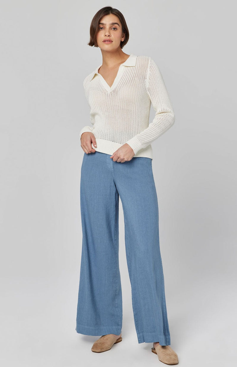 ANR Womens Sweater Soren Polo Sweater | Ivory