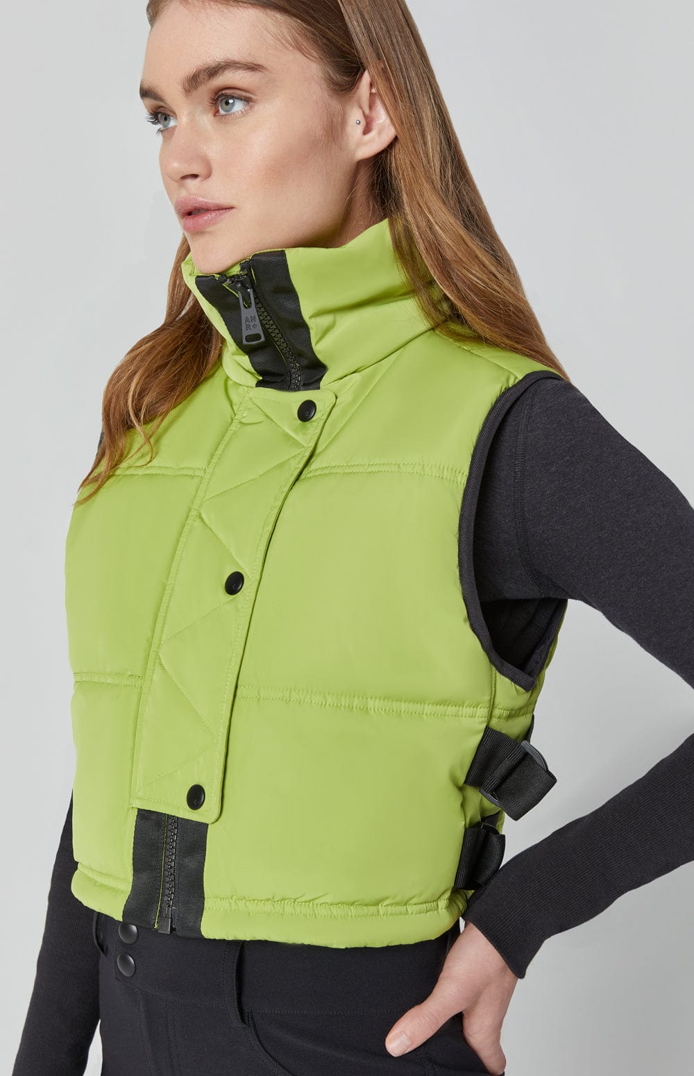 ANR Womens Vest La Vitesse Cropped Vest | Citron