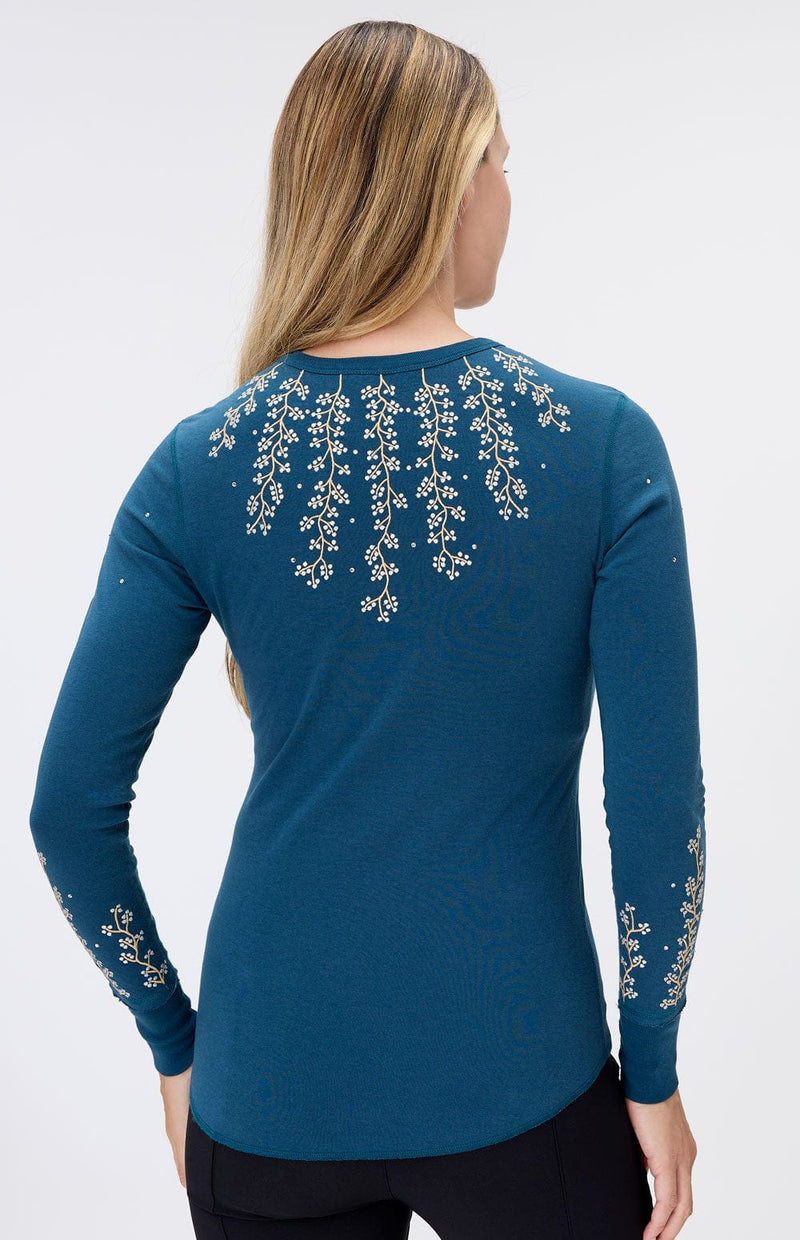 0 Womens Crew Shirt Lana Crew | Teal Blue