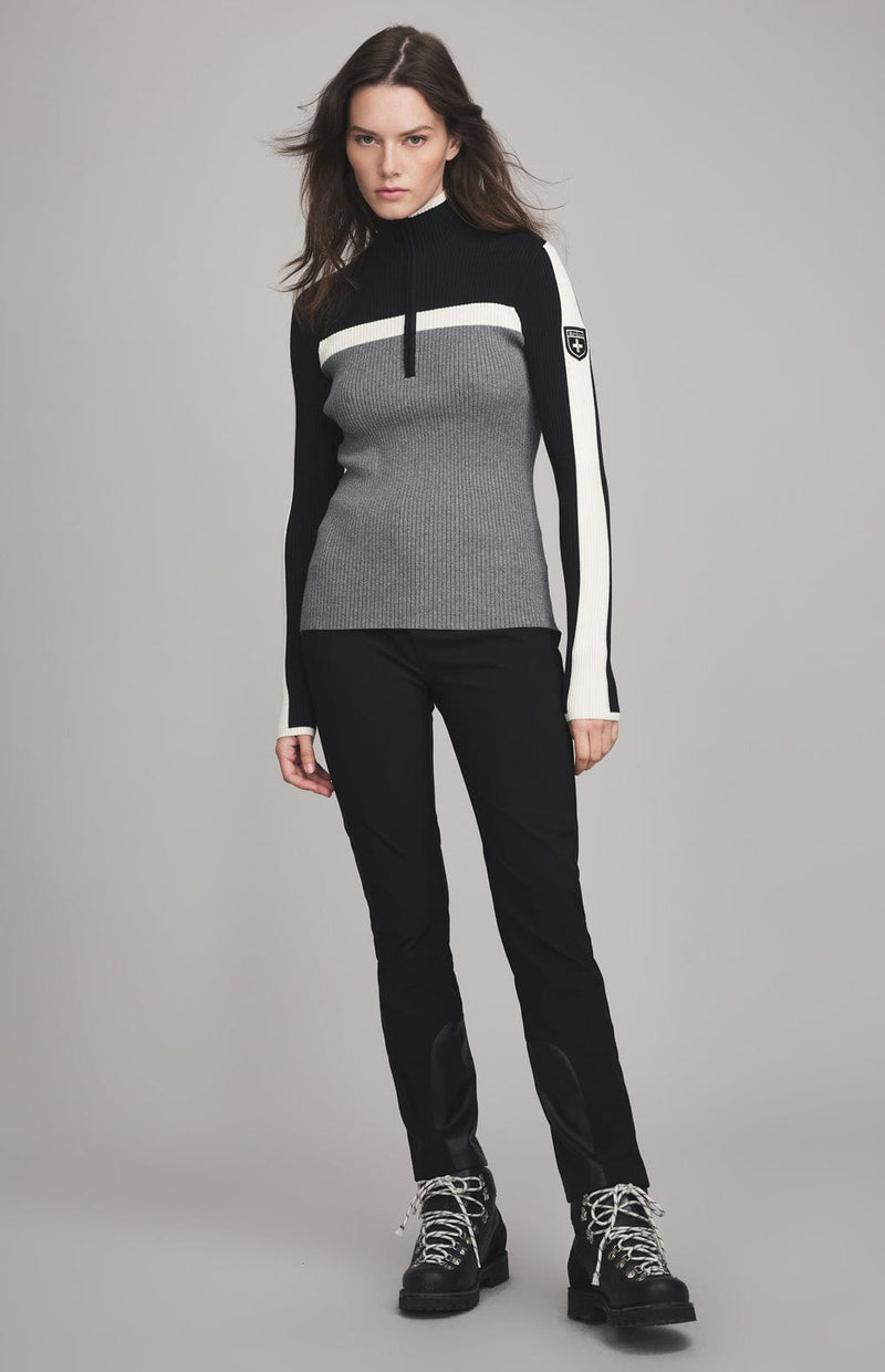 0 Womens Sweater Ali II Half -Zip Sweater | Heather Grey
