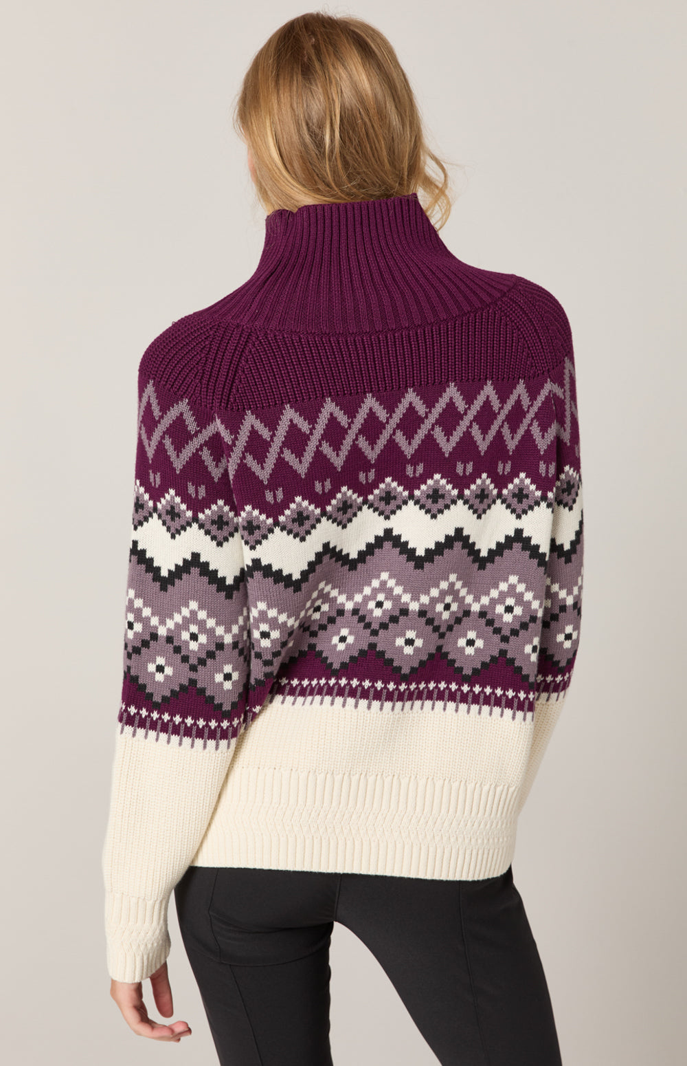 Leighton Mockneck Sweater | Purple