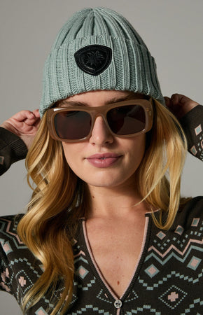 Adel Rib Beanie Silver