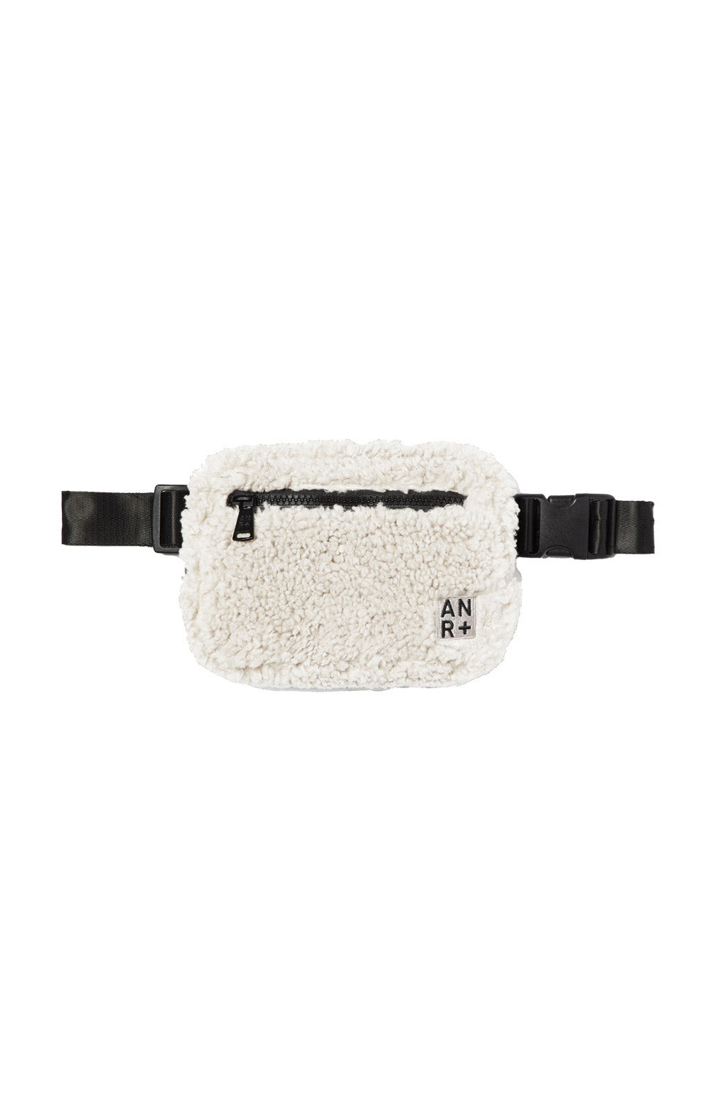 Alp N Rock City Shearling Belt Bag, ivory shearling belt bag for women with zip pockets