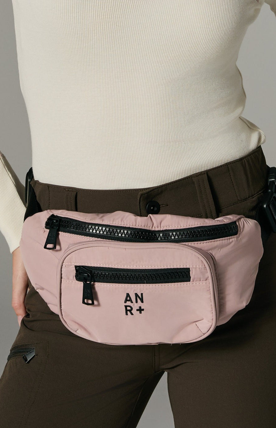 Alp N Rock Everyday Belt Bag, pink belt bag for women with multiple zip pockets