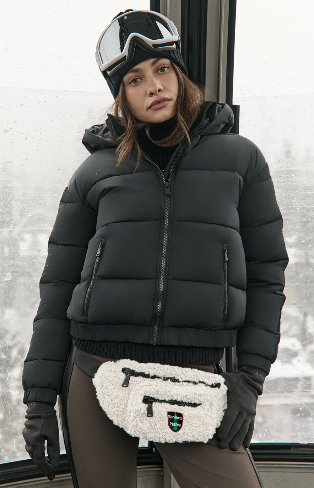 Peroni Shearling Belt Bag, Ivory | Alp N Rock Alp N Rock Accessories Peroni X Alp N Rock Shearling Belt Bag I Ivory