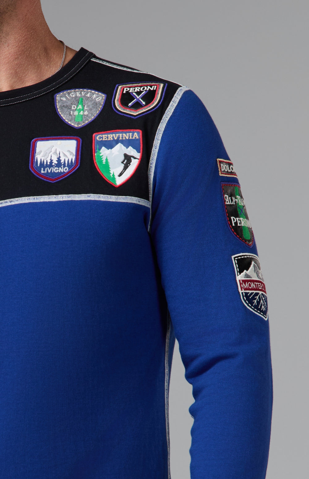 Peroni Men's Crew, Dark Blue | Alp N Rock Alp N Rock Mens Shirt Peroni X Alp N Rock Crew I Peroni Dark Blue