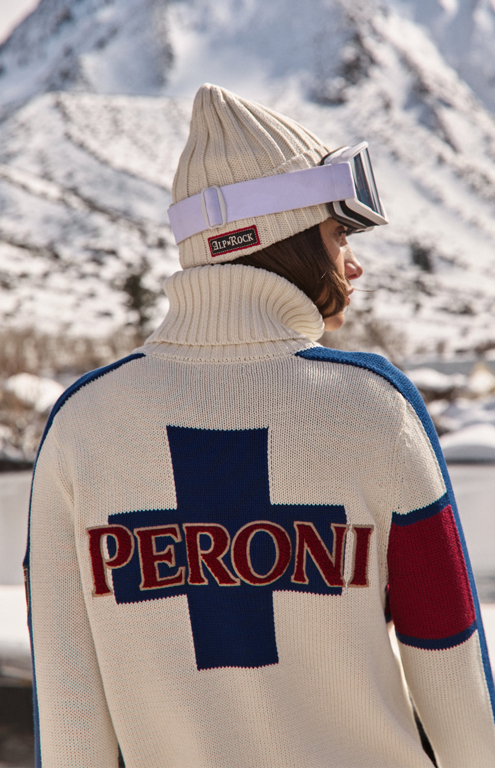Peroni X Alp N Rock Unisex Stripe Pullover | Ivory Alp N Rock Mens Shirt Peroni X Alp N Rock Unisex Stripe Pullover | Ivory