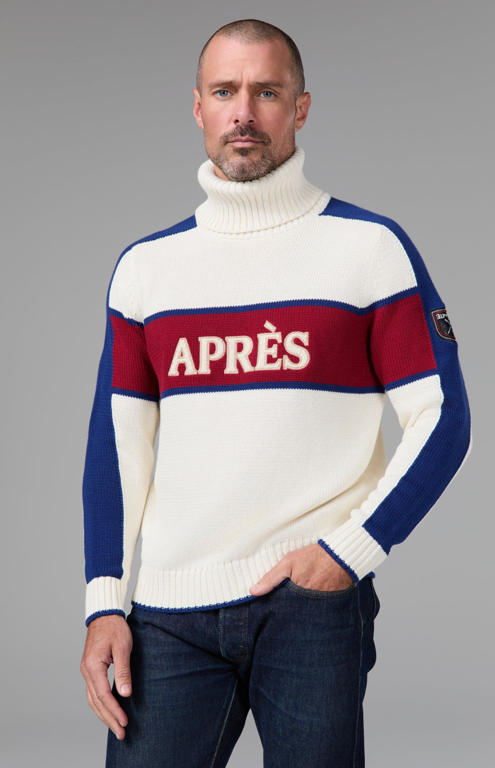Peroni X Alp N Rock Unisex Stripe Pullover | Ivory Alp N Rock Mens Shirt Peroni X Alp N Rock Unisex Stripe Pullover | Ivory