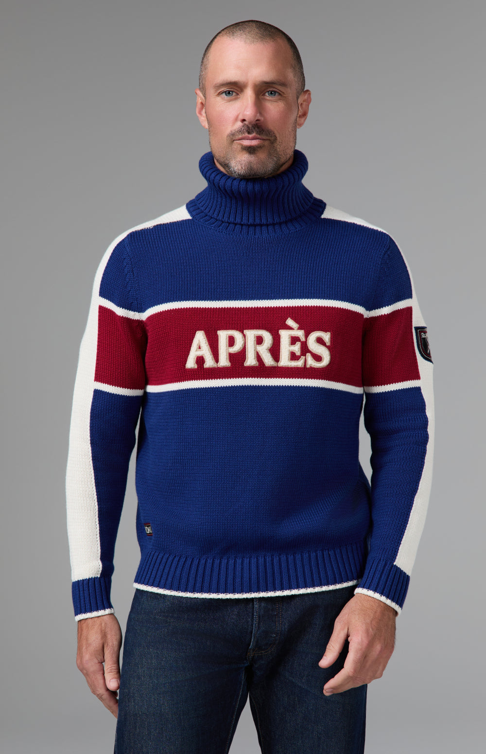 Peroni Unisex Stripe Pullover, Dark Blue | Alp N Rock Alp N Rock Mens Shirt Peroni X Alp N Rock Unisex Stripe Pullover | Peroni Dark Blue