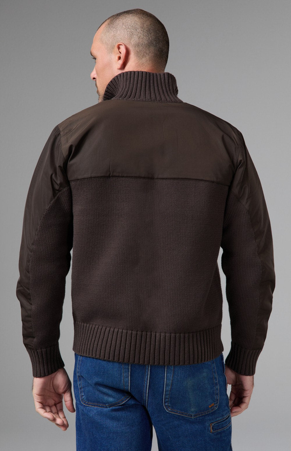 Apollo Mock Sweater, Coffee | Alp N Rock Alp N Rock Mens Sweater Apollo Mock Sweater | Coffee