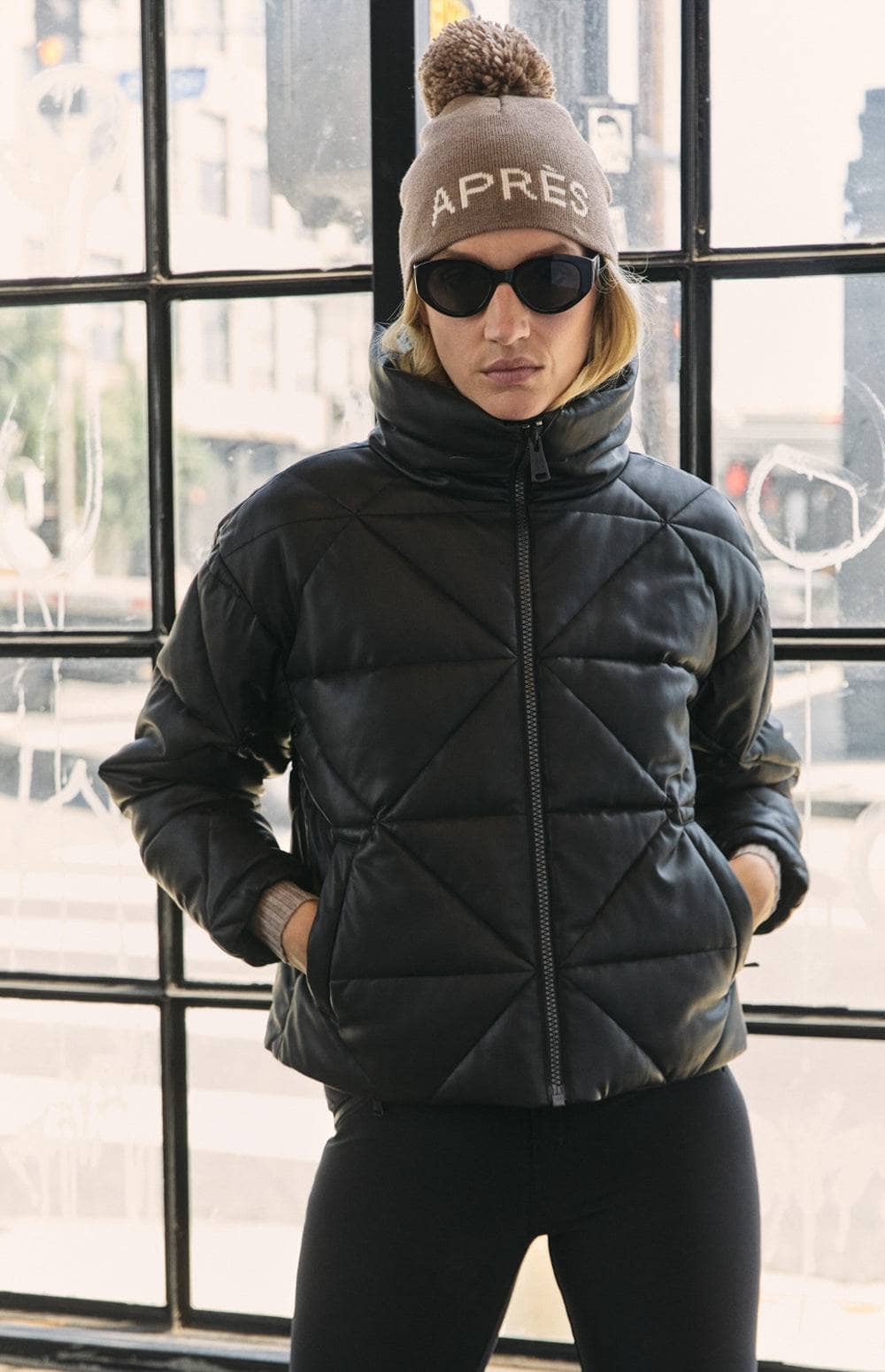 Alta Puffer Jacket | ANR | Jackets - Womens Puffer Jacket Alp N Rock Outerwear Alta Puffer Jacket | Black Faux Leather