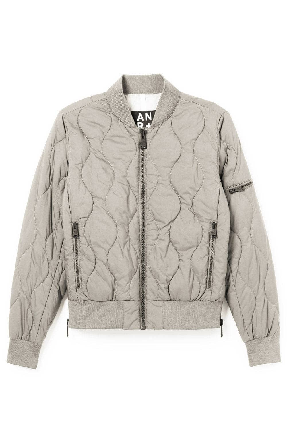 Metro Bomber Jacket by Alp N Rock, Women's Stone Bomber Jacket With Quilting